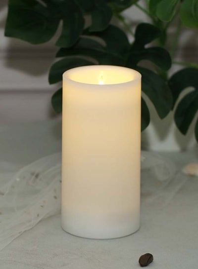 Buy Modern LED Waterproof Flameless Unique Luxury Quality Product For The Perfect Stylish Home Candle10 Ivory in Saudi Arabia