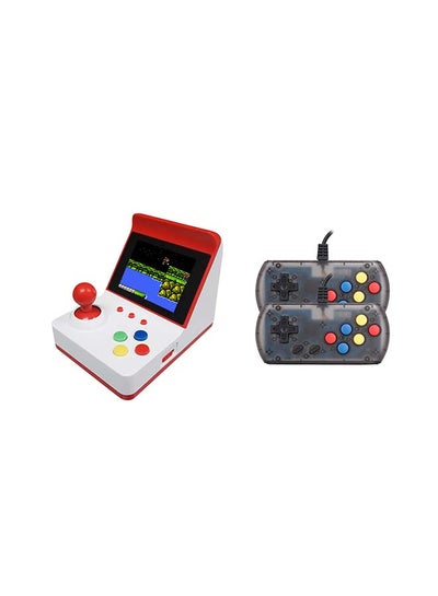 Buy A6 Joystick Arcade Mini Red And White Handheld Game Console With Controller - Wired in UAE