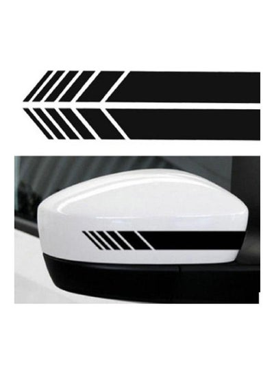 Buy 2-Piece Reflective Rearview Mirror Car Sticker in Saudi Arabia