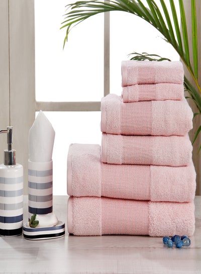 White Hand Towels 100% Cotton 50 x 90cm 500 gsm Pack Set of 6