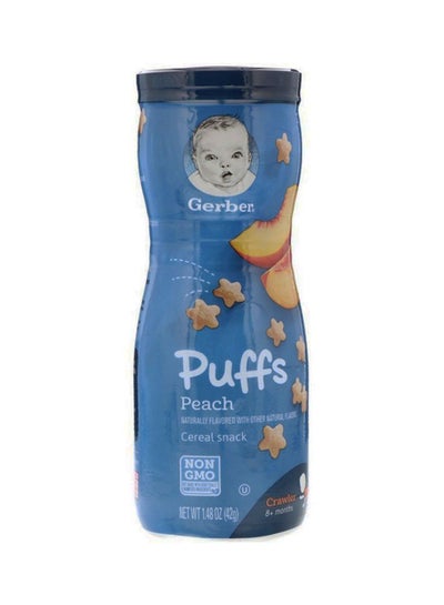 Buy Puffs Peach Cereal Snack 42grams in UAE