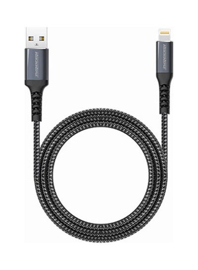 Buy 2.4A 1M Lightning Cable Black-Midnight Blue in Egypt