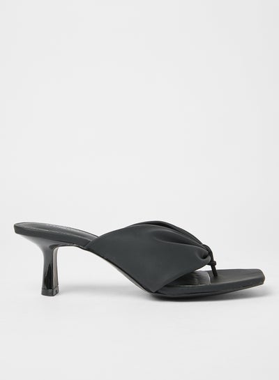 Buy Claudi Mid-Heel Sandals Black in Saudi Arabia