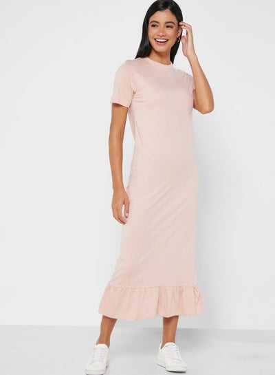 Buy Casual Stylish Dress Pink in UAE