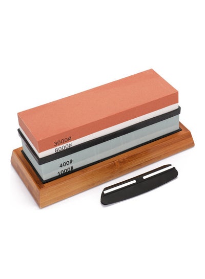 Buy 400/1000 3000/8000 Grit  Premium Sharpening Stone Set Multicolour 23.50 X 8.50 X 10.00cm in Saudi Arabia