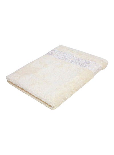 اشتري Border Bath Towel أبيض 50 x 100 cmسم في الامارات