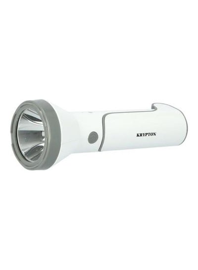 Buy Attractive Rechargeable Flashlight White 12x7x7cm in Saudi Arabia