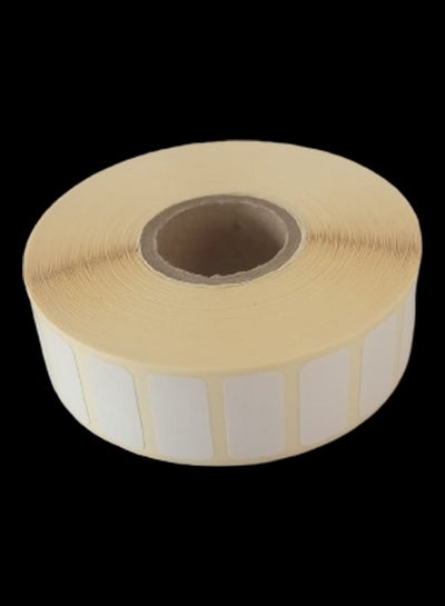 Buy Thermal Barcode Labels Roll White/Yellow in UAE