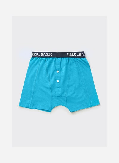 Buy Printed Low-Rise  Boxer Turquoise in Egypt