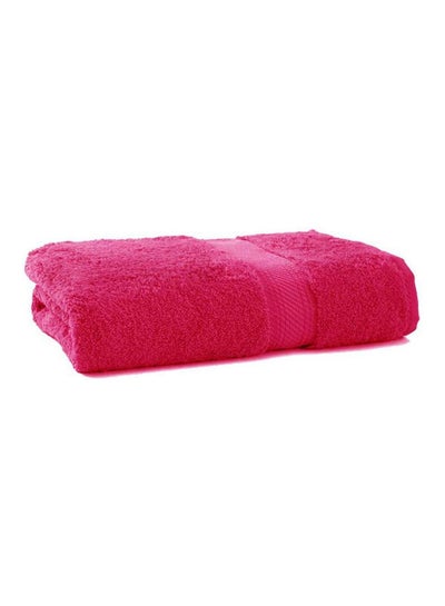 Buy Organic Cotton Bath Towel Fuchsia 90x50cm in Saudi Arabia