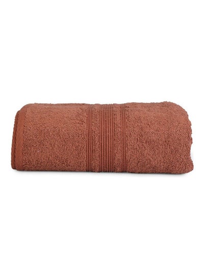 Buy Organic Cotton Bath Towel Brown 180x90cm in Saudi Arabia