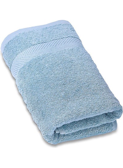 Buy Organic Cotton Bath Towel Blue 180x90cm in Saudi Arabia