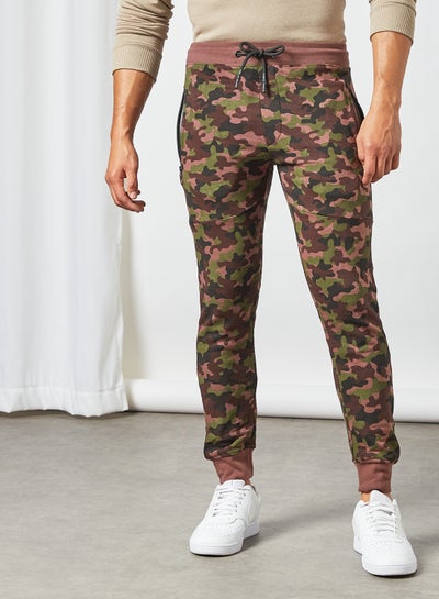 Buy Camo Print Joggers Multicolour in UAE