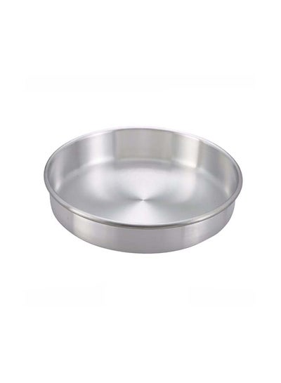 Buy 3-Pieces Round Cake Pan Silver 12 x 3cm in UAE