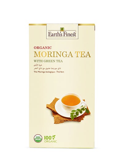 اشتري شاي مورينجا عضوي مع شاي أخضر - 25 كيس 37.5جرام في الامارات