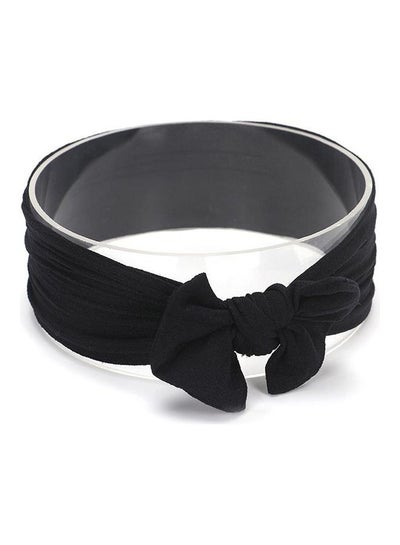 Buy Cute Bow knot Infant Baby Girl Hairband Black in UAE