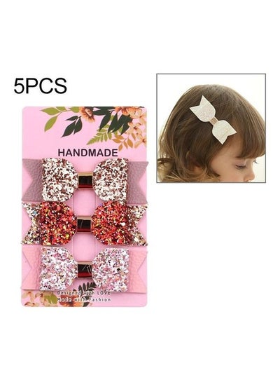 Buy 5-Piece Baby Hairpin Combo Set Multicolour in UAE