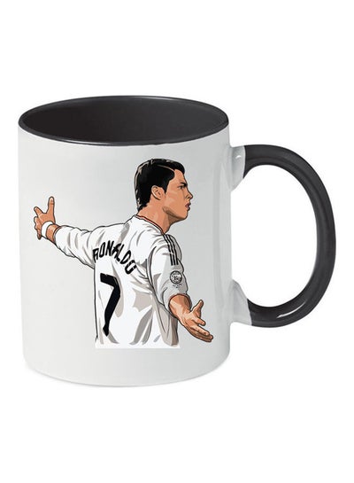 Buy Cristiano Ronaldo Printed Mug Black in Egypt