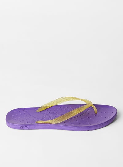 Buy Shimmer Flip Flops Purple/Yellow in Egypt