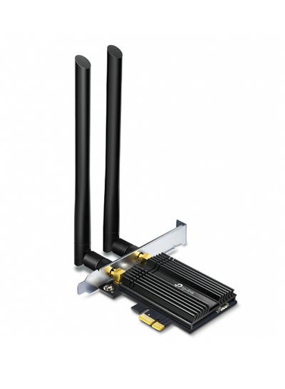 Buy AX3000 Wi-Fi 6 Bluetooth 5.0 PCIe Adapter Black in Saudi Arabia