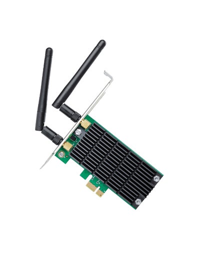 اشتري محول PCI إكسبريس لاسلكي ثنائي النطاق AC1200 أسود في الامارات