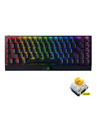Buy Blackwidow V3 Mini (Yellow Switch) - Mechanical Gaming Keyboard (RGB Chroma Lighting, Doubleshot Abs Keycaps, Multi-Fucntion Digital Roller And Media Key, Wrist Rest) Us Layout in UAE