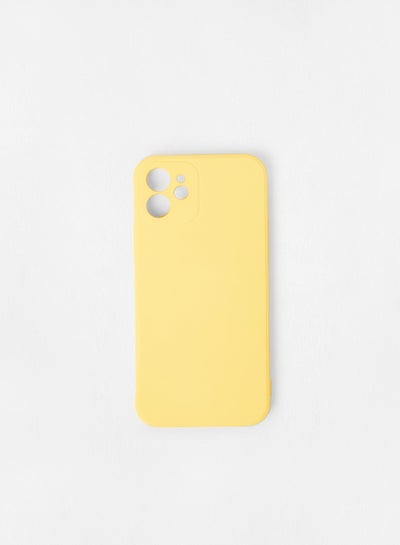 Buy Silicon iPhone 12 Pro Max Phone Case Yellow in UAE