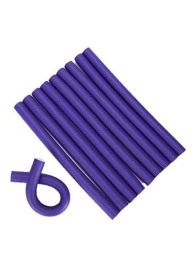Buy 10 Piece Hair Rollers Set Purple 20millimeter in Egypt