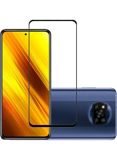 اشتري Full Size Tempered Glass Screen Protector For Xiaomi Poco X3 Pro Clear في السعودية