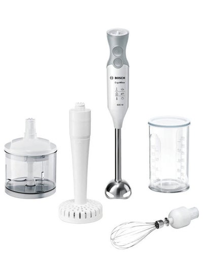 Buy Msm66155 Hand Blender Ergomixx 0.8 Liter 600 Watts 800.0 ml MSM66155 White in Egypt