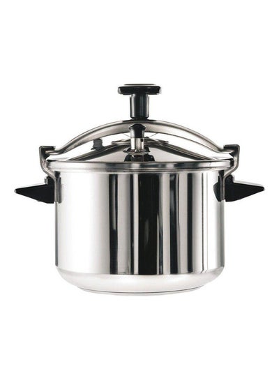 Buy Pressure Cooker Silver/Black 12Liters in Saudi Arabia