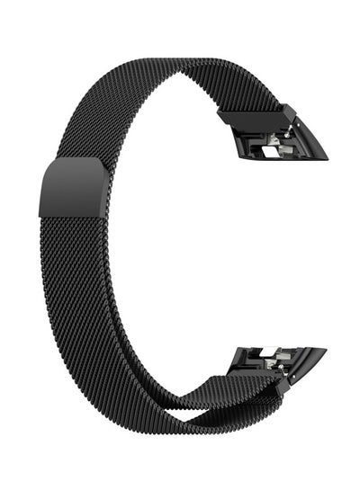 Buy Replacement Milanese Strap For Huawei Band 6 Black in Saudi Arabia