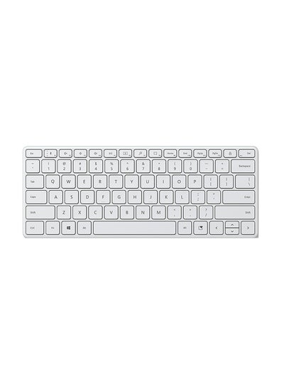 Buy Designer Wireless Compact Keyboard White in UAE