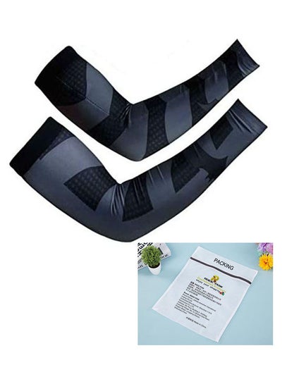 Buy Unisex Compression Fit Cooling Arm Sleeves UV Protection 0.1kg in UAE