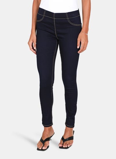 Buy Basic Jeggings Dark Blue in UAE