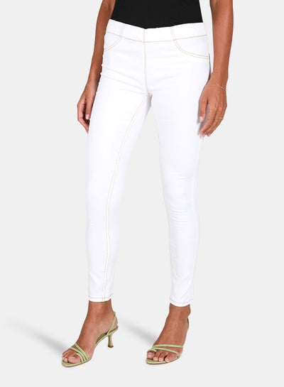 Buy Basic Jeggings White in UAE