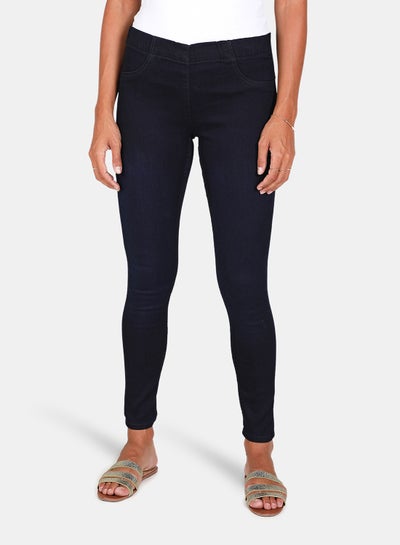 Buy Basic Jeggings Dark Blue in UAE