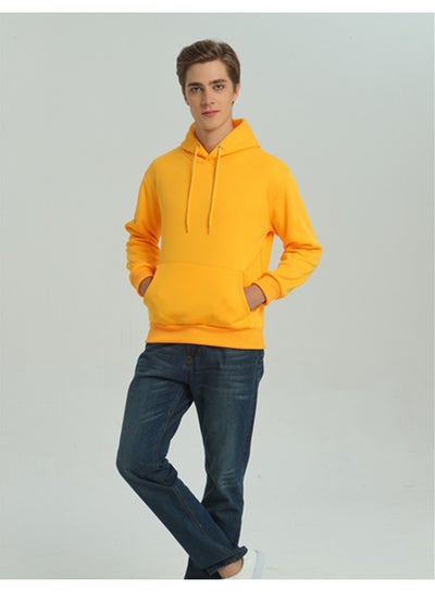 Buy Pure Cotton Hoodie Yellow in Saudi Arabia