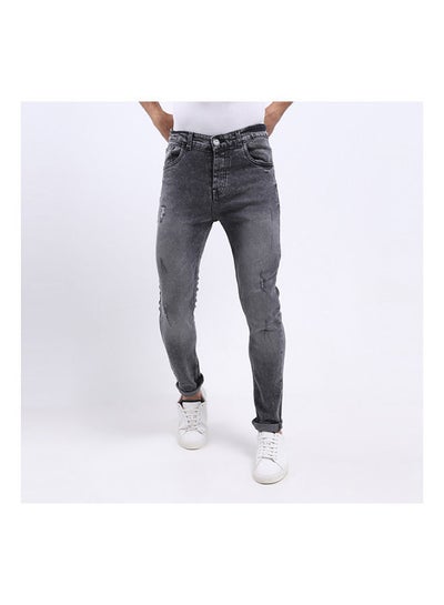 Buy Casual Plain/Basic   jeans Grey in Egypt