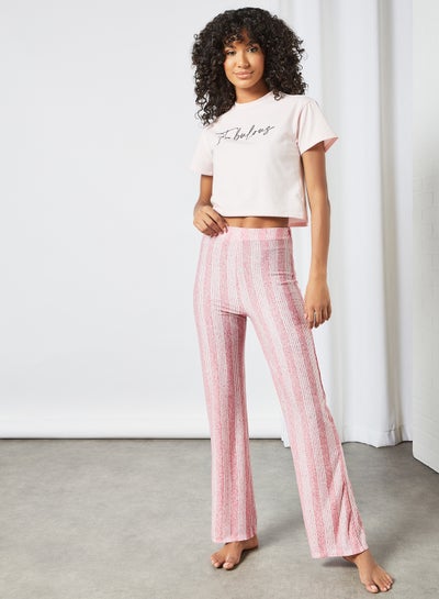 Buy Fabulous Pyjama Set (Set of 2) Pink in Saudi Arabia