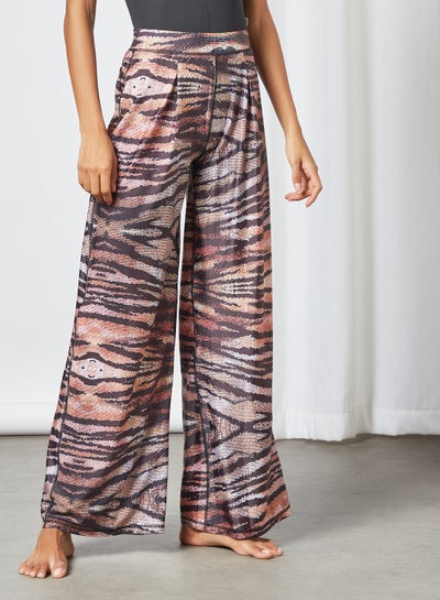 Buy Animal Print Pants Multicolour in Saudi Arabia