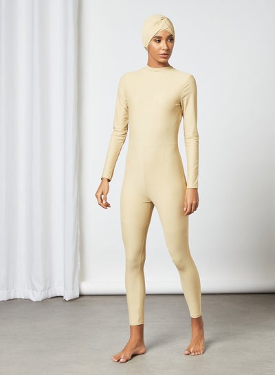 Buy One-Piece Wetsuit Beige in UAE