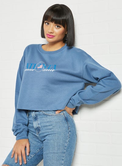 Buy Atlanta Graphic Sweatshirt Blue in UAE