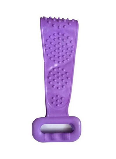 Buy Silicone Bath Body Brush Double Side Scrubber Purple in Egypt