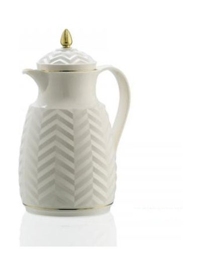 Buy Attractive Thermos With Modern Design For Tea White 12 x 8 x 15cm in Saudi Arabia