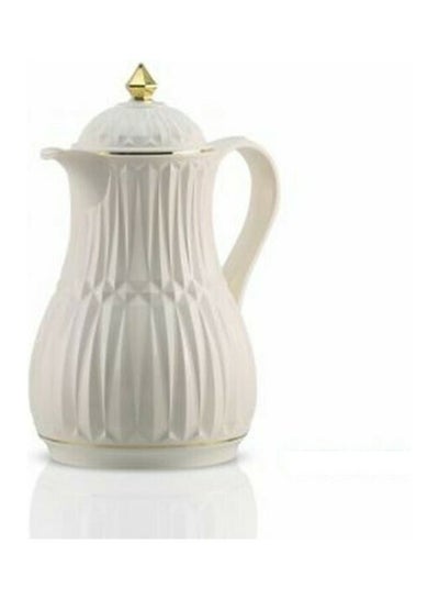 Buy Attractive Thermos With Modern Design For Tea White 12 x 8 x 15cm in Saudi Arabia