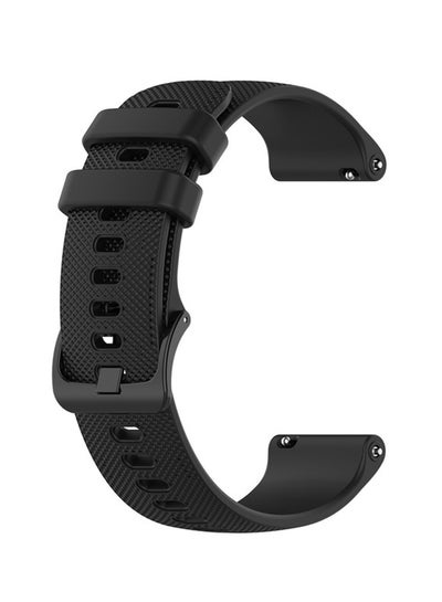 Buy Replacement Classic Silicone Band For 20mm Watches Black in Saudi Arabia