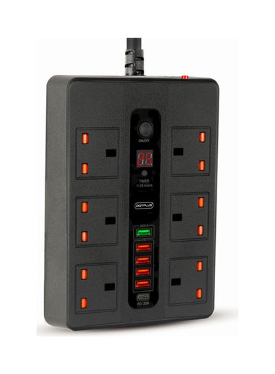 Buy Power Socket Black 18cm in Saudi Arabia