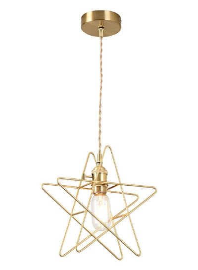 Buy Vintage Simple Star Chandelier With Chain Gold 28x28x10cm in UAE