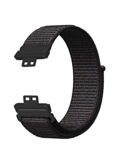 Buy Nylon Replacement  Band For Huawei Watch Fit Black in Saudi Arabia